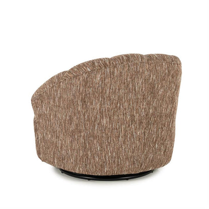 Fauteuil Sogno rood polyester, schuin achteraanzicht op witte achtergrond