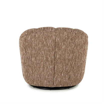 Fauteuil Sogno rood polyester, achteraanzicht op witte achtergrond
