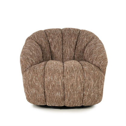 Fauteuil Sogno rood polyester, vooraanzicht op witte achtergrond