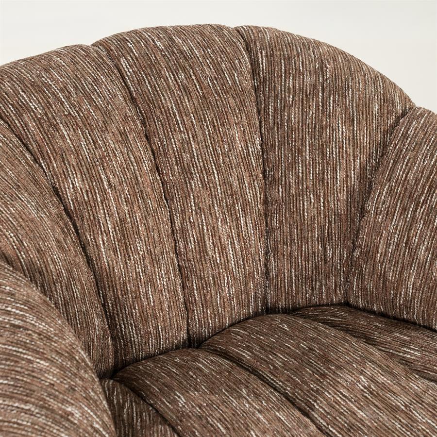 Fauteuil Sogno rood polyester, detail van het materiaal