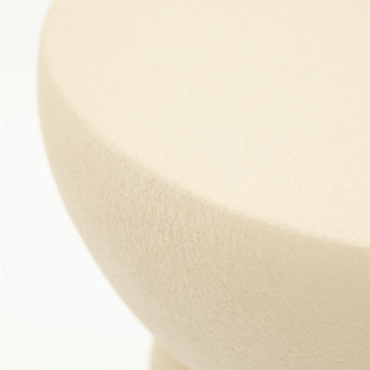 Bijzettafel Kerun beige ijzer, detail van het materiaal