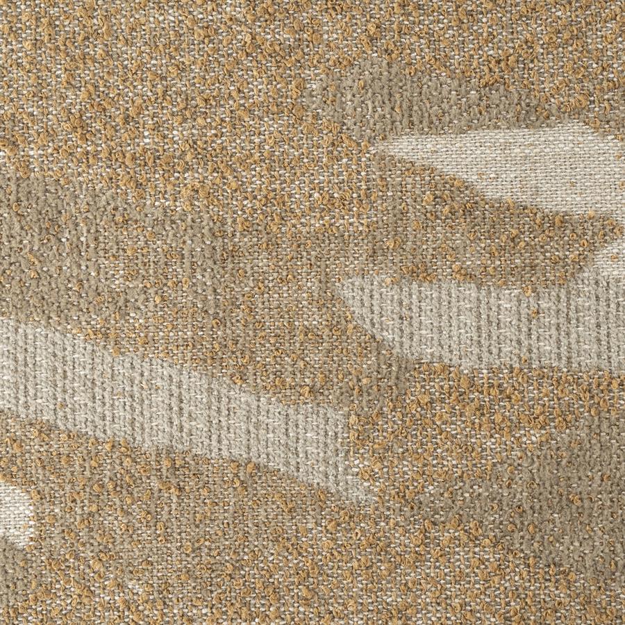 Poef Rytm taupe stof klein, detail van het materiaal