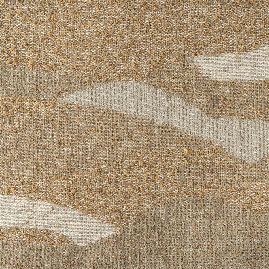 Poef Rytm taupe stof groot, detail van het materiaal