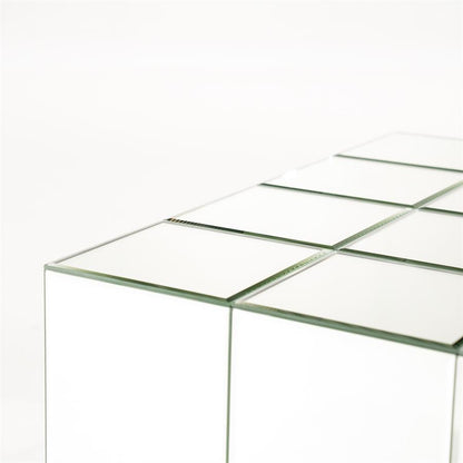 Salontafel Flectron zilver hout, detail van het materiaal