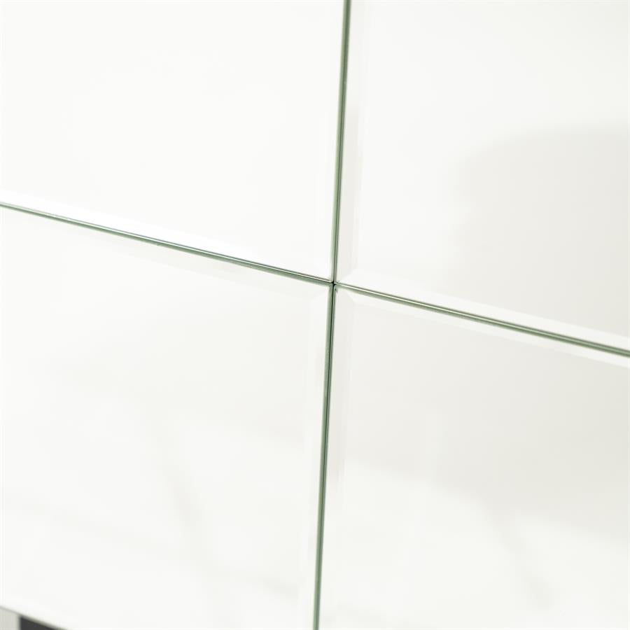 Salontafel Flectron zilver hout, detail van het materiaal
