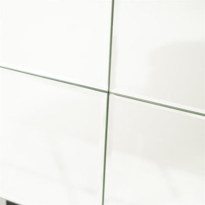 Salontafel Flectron zilver hout, detail van het materiaal