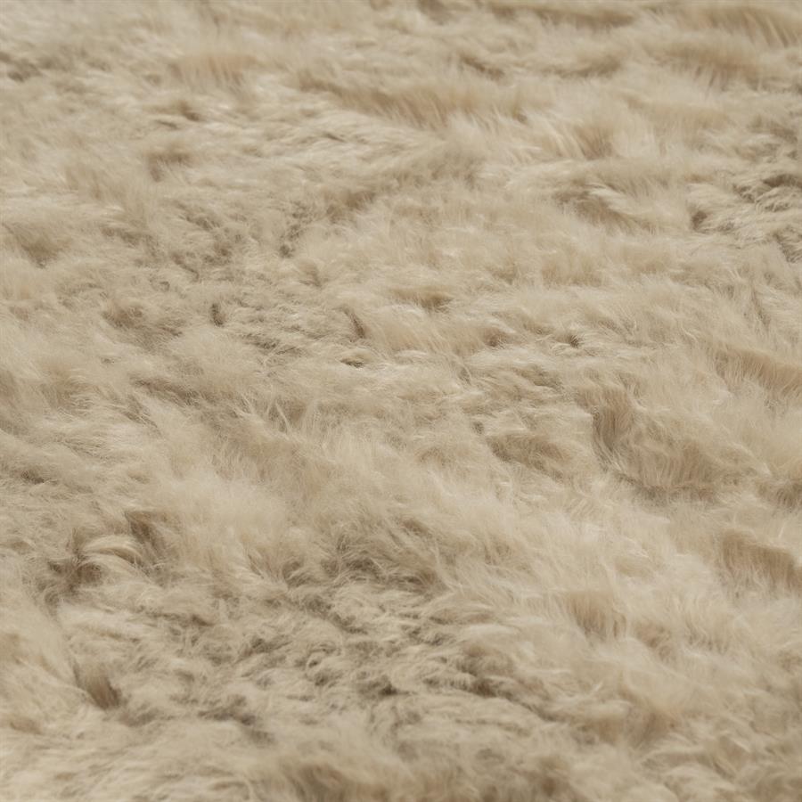 Vloerkleed Laska | Taupe Polyester & katoen — Detail