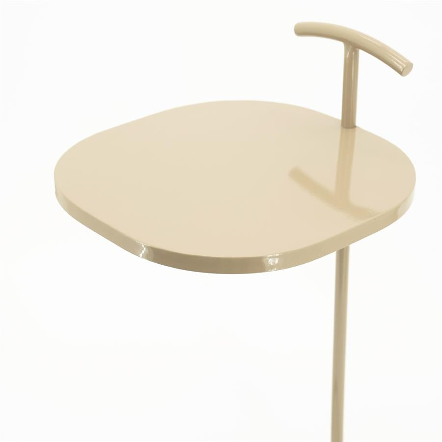 Bijzettafel Buddy taupe ijzer, detail van het materiaal