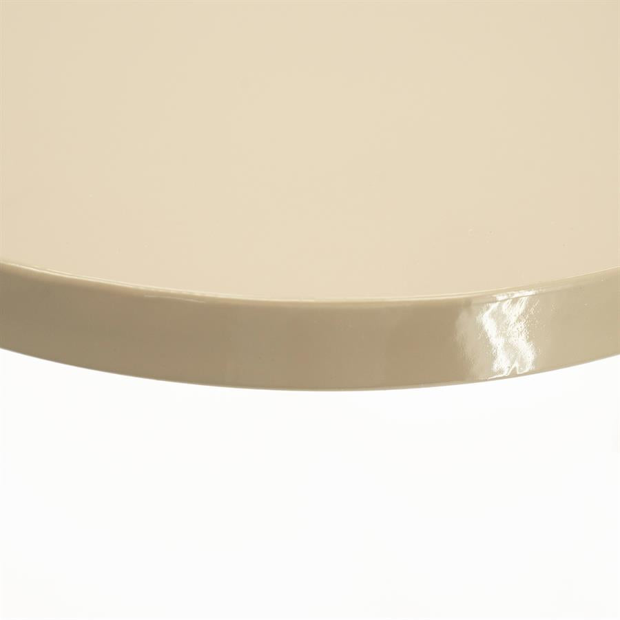 Bijzettafel Buddy taupe ijzer, detail van het materiaal