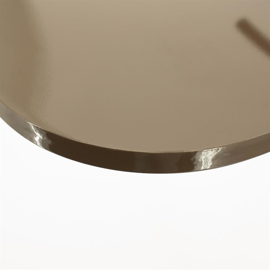 Bijzettafel Buddy bruin ijzer, detail van het materiaal