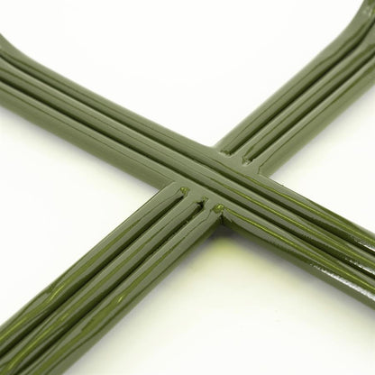 Bijzettafel Groovy groen ijzer, detail van het materiaal