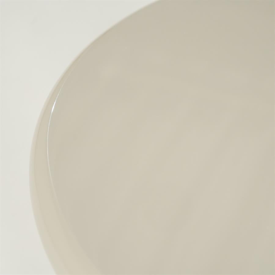 Bijzettafel Bloop beige mdf, detail van het materiaal