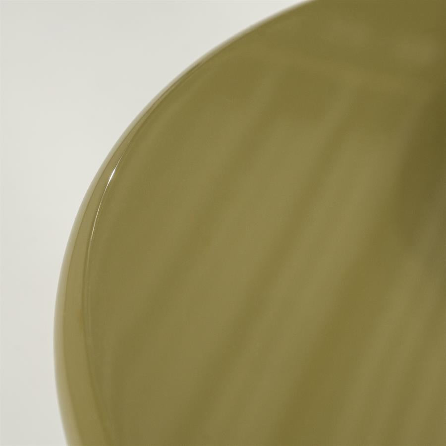 Bijzettafel Bloop groen mdf, detail van het materiaal