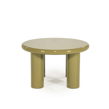 Salontafel Bloop groen mdf medium, vooraanzicht op witte achtergrond