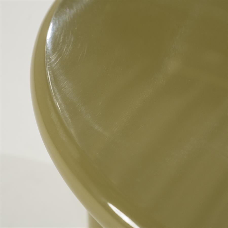 Salontafel Bloop groen mdf medium, detail van het materiaal