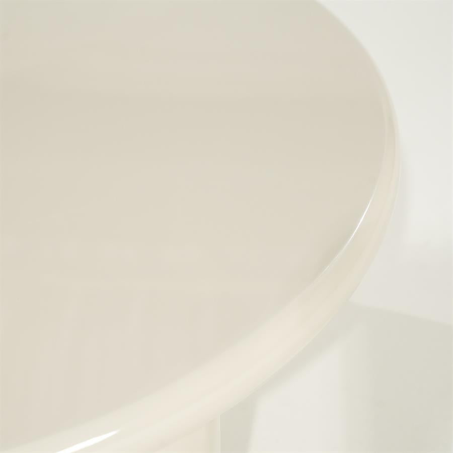 Salontafel Bloop beige mdf groot, detail van het materiaal
