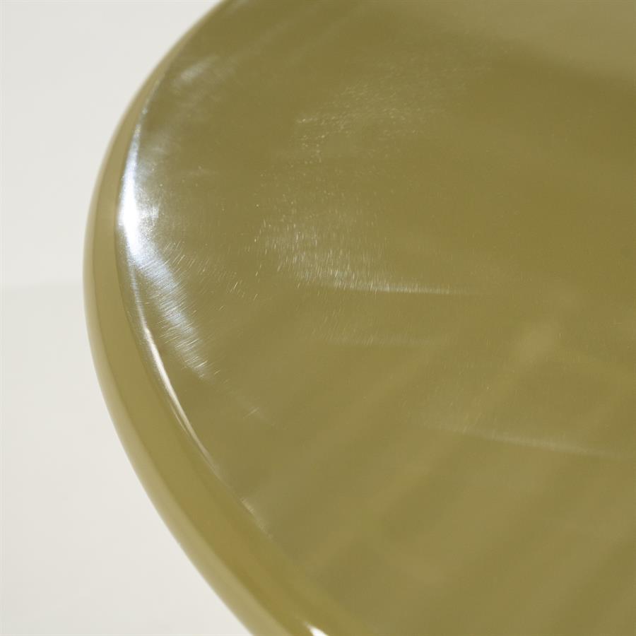 Salontafel Bloop groen mdf groot, detail van het materiaal