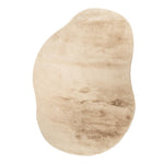 Vloerkleed Zena beige, vooraanzicht op witte achtergrond