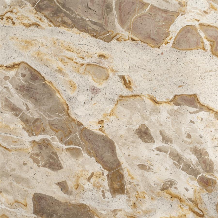 Salontafel Marmo beige marmer, detail van het materiaal