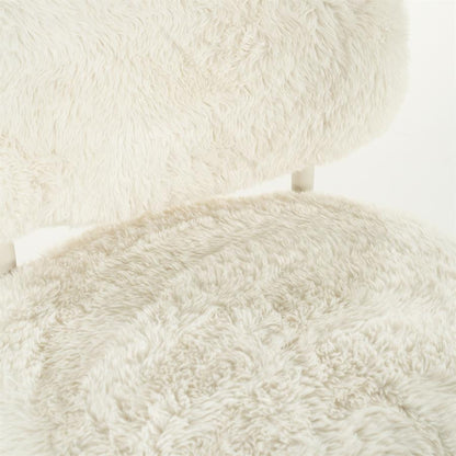 Fauteuil Furlo beige stof, detail van het materiaal
