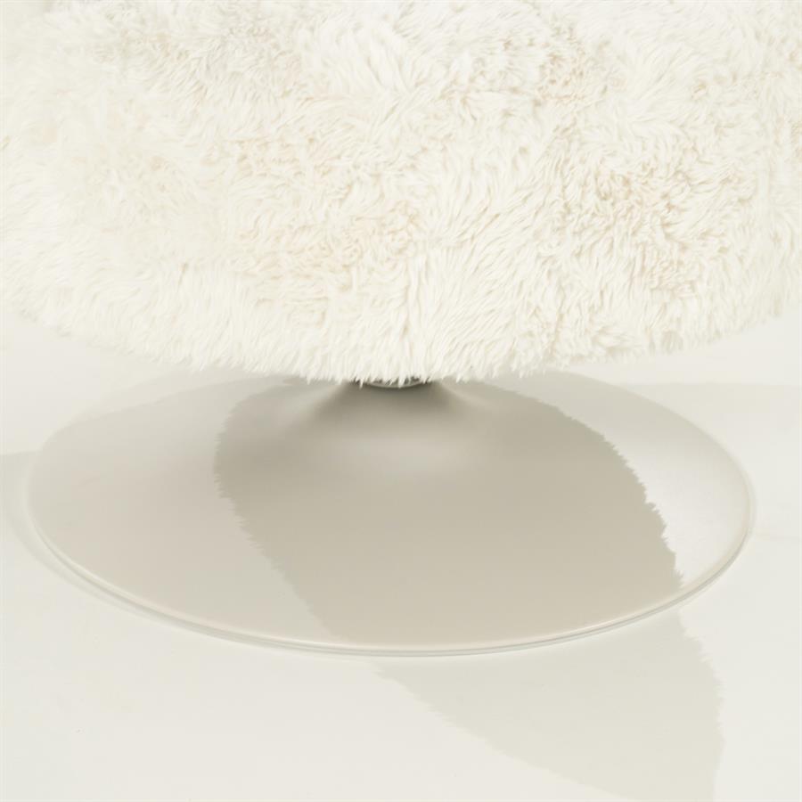Fauteuil Furlo beige stof, detail van het materiaal