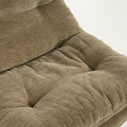 Fauteuil Tromba taupe stof, detail van het materiaal