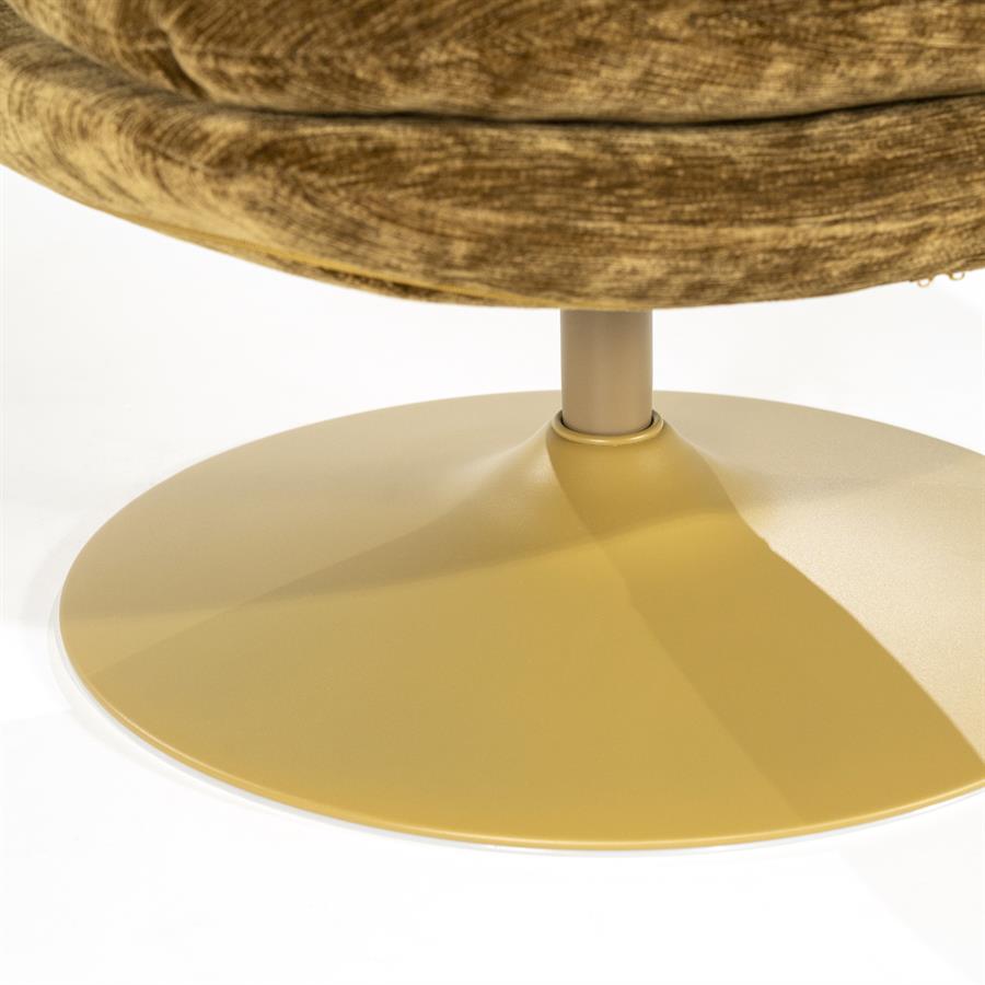 Fauteuil Tromba geel stof