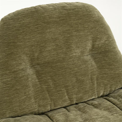 Fauteuil Tromba groen stof, detail van het materiaal