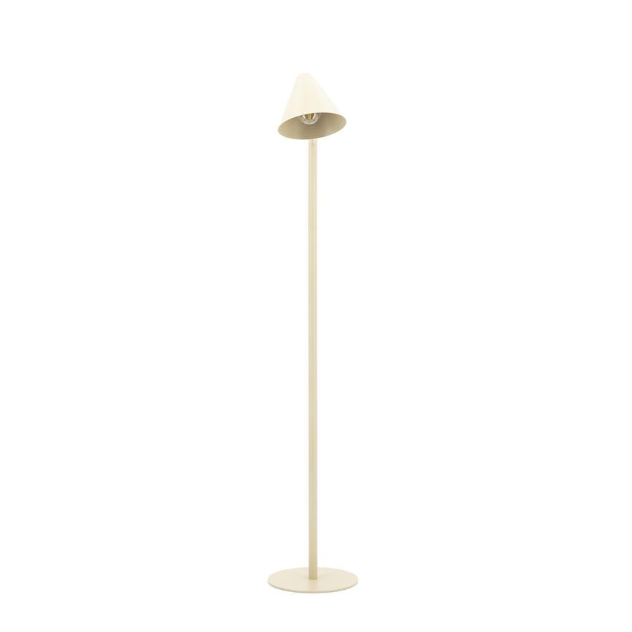 Vloerlamp Capa | Beige Metaal