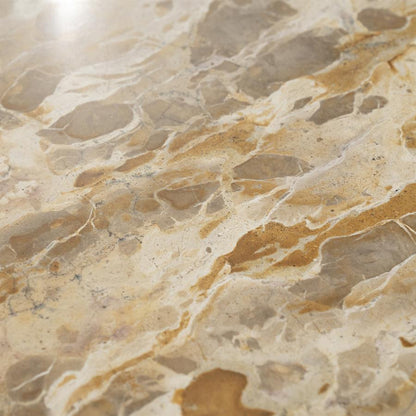 Salontafel Marnish bruin mangohout 70 x 70 cm, detail van het materiaal