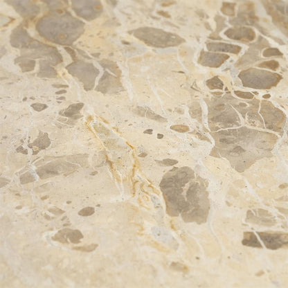 Salontafel Marnish bruin mangohout 85 x 85 cm, detail van het materiaal
