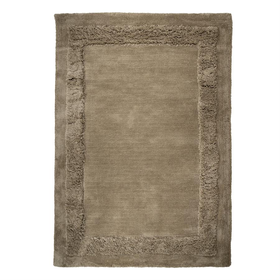 Vloerkleed Tura | Taupe | Polyester — Vooraanzicht - witfoto