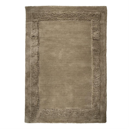 Vloerkleed Tura | Taupe | Polyester — Vooraanzicht - witfoto