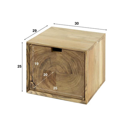 Nachtkastje Belmondo | Acaciahout Naturel