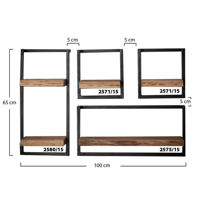 Wandplank Edge 65  | Massief Acacia Naturel