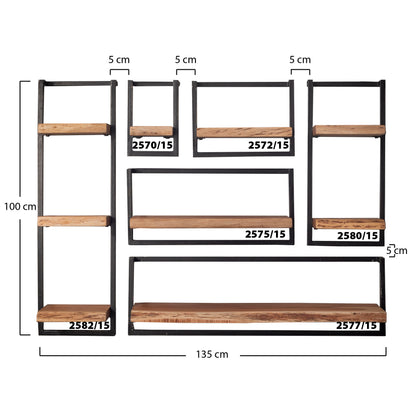 Wandplank Twin Edge 30  | Massief Acacia Naturel