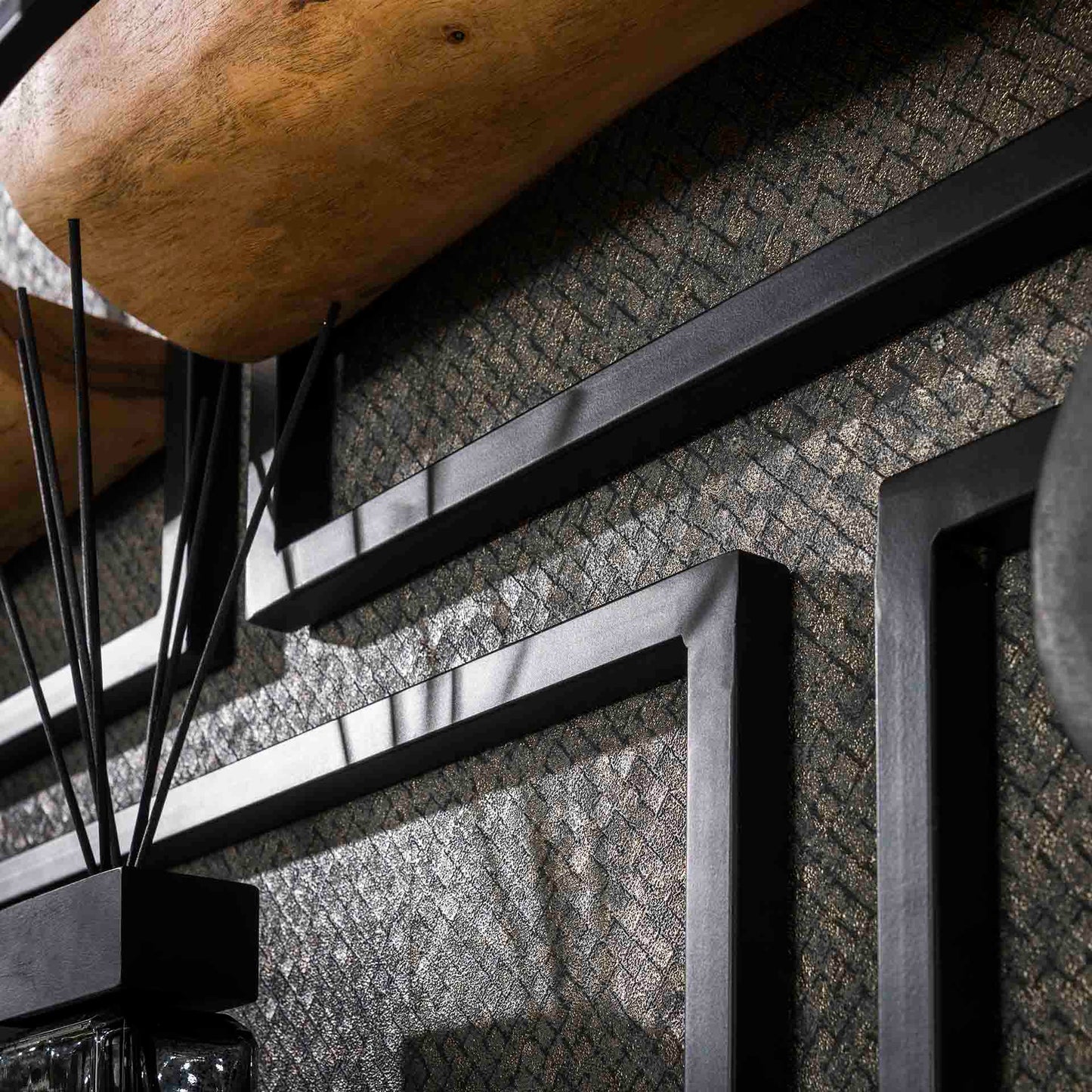 Wandschappen Edge | Set Van 5 | Naturel Acaciahout