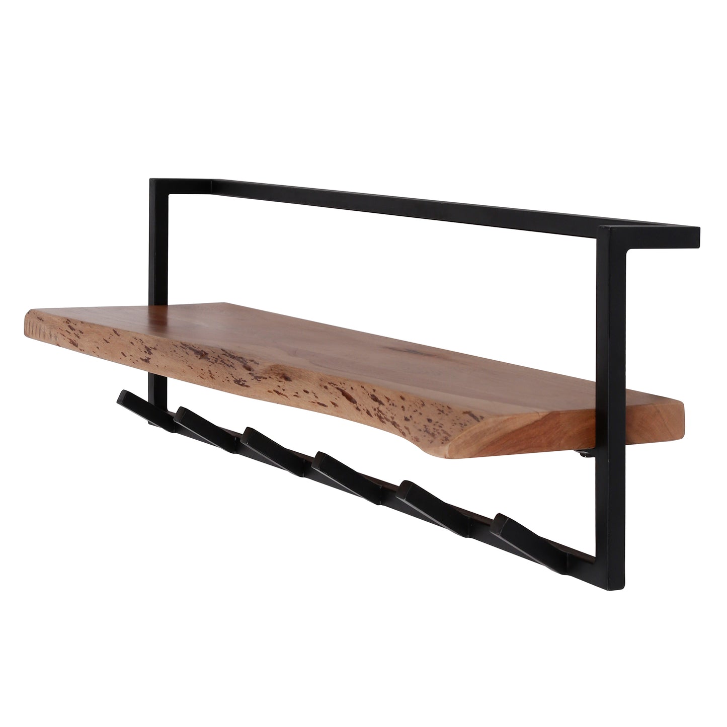 Kapstok Edge Shelf | Massief Acacia Naturel