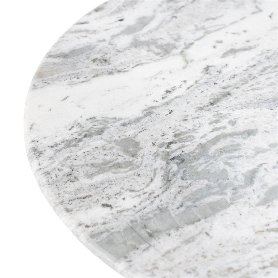 Salontafel Nelo bruin mangohout klein, detail van het materiaal