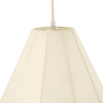 Hanglamp Oto 1 wit papier, detail van het materiaal