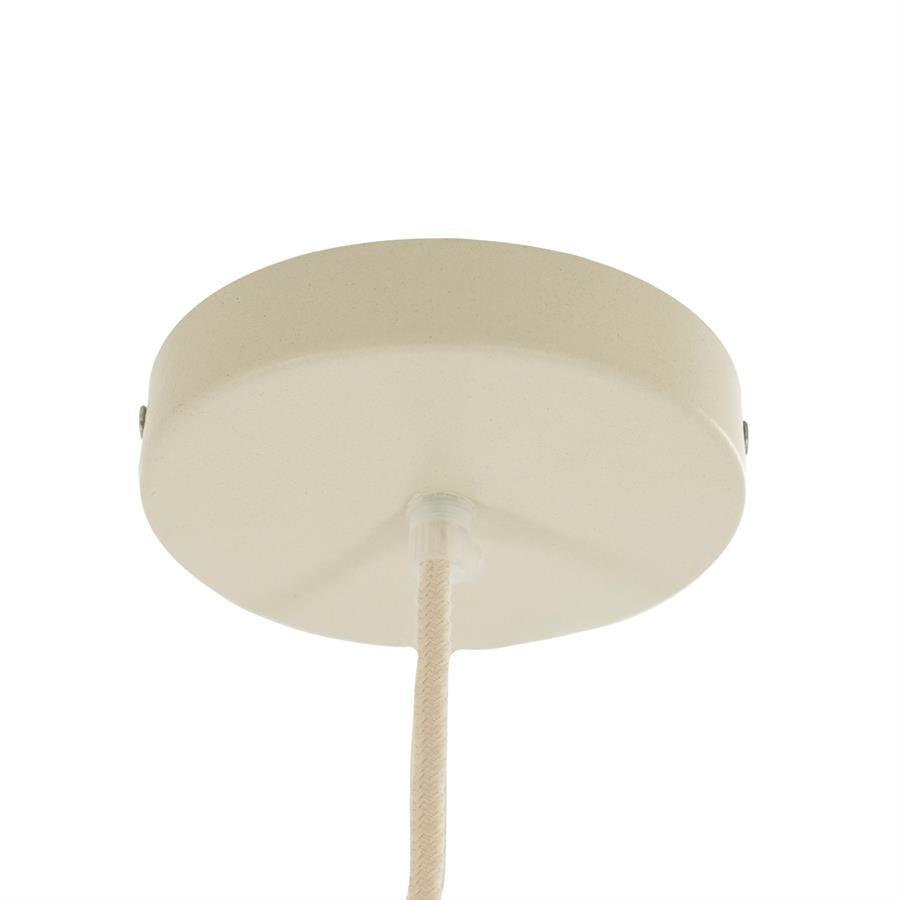 Hanglamp Oto 2 wit papier, detail van het materiaal