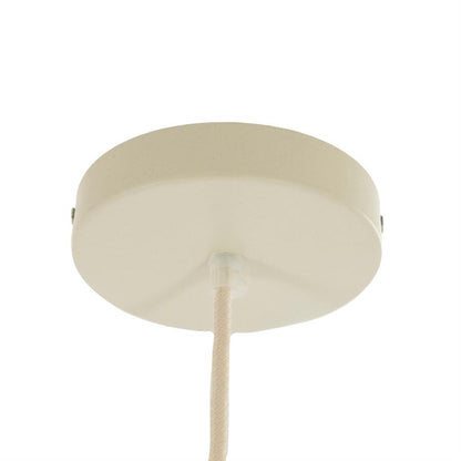 Hanglamp Oto 2 wit papier, detail van het materiaal