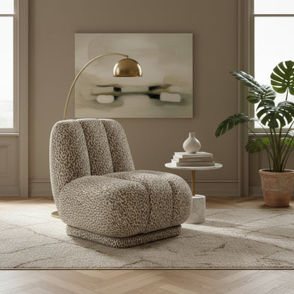 Fauteuil Catwalk | Panterprint | Bruin