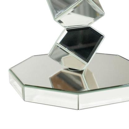 Bijzettafel Reflec zilver ijzer, detail van het materiaal