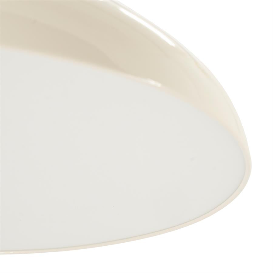 Hanglamp Puro beige ijzer groot, detail van het materiaal