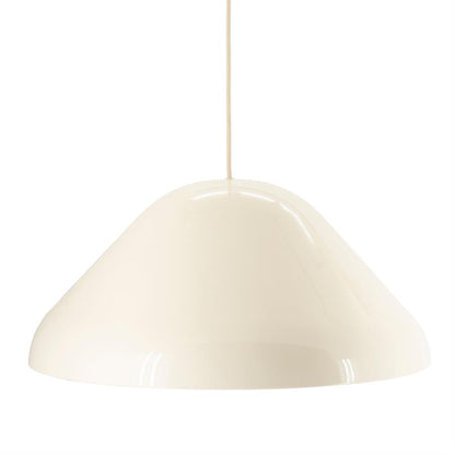 Hanglamp Puro beige ijzer groot, vooraanzicht op witte achtergrond