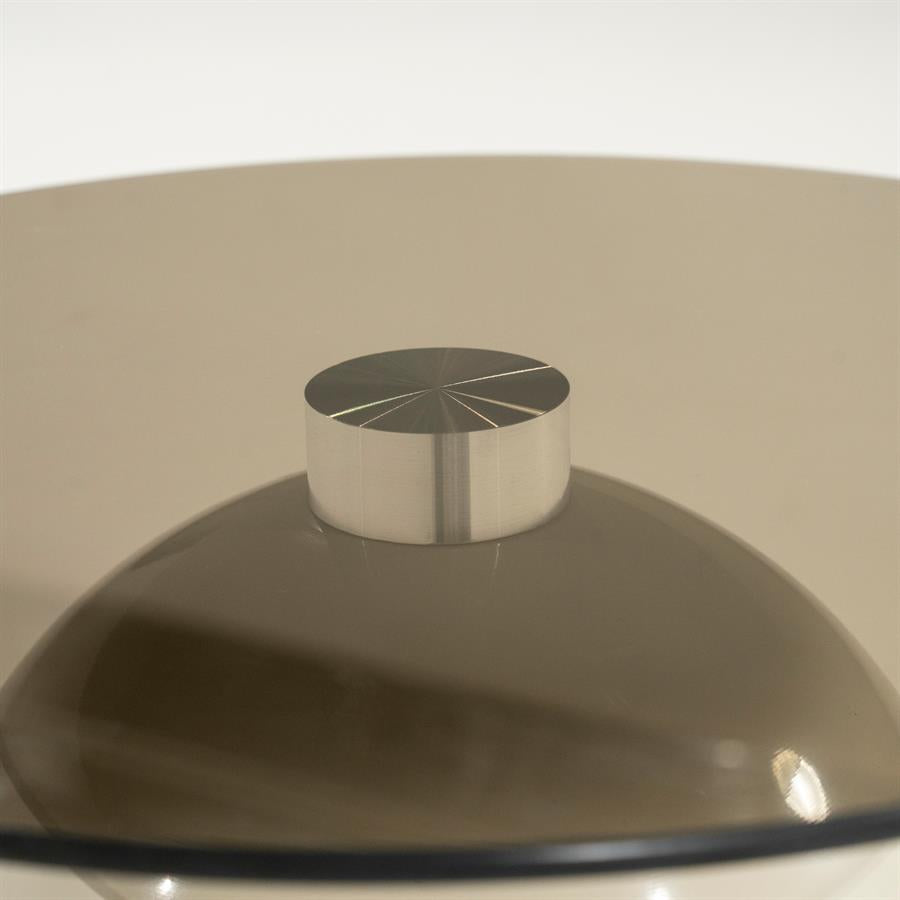 Salontafel Irona beige ijzer klein, detail van het materiaal