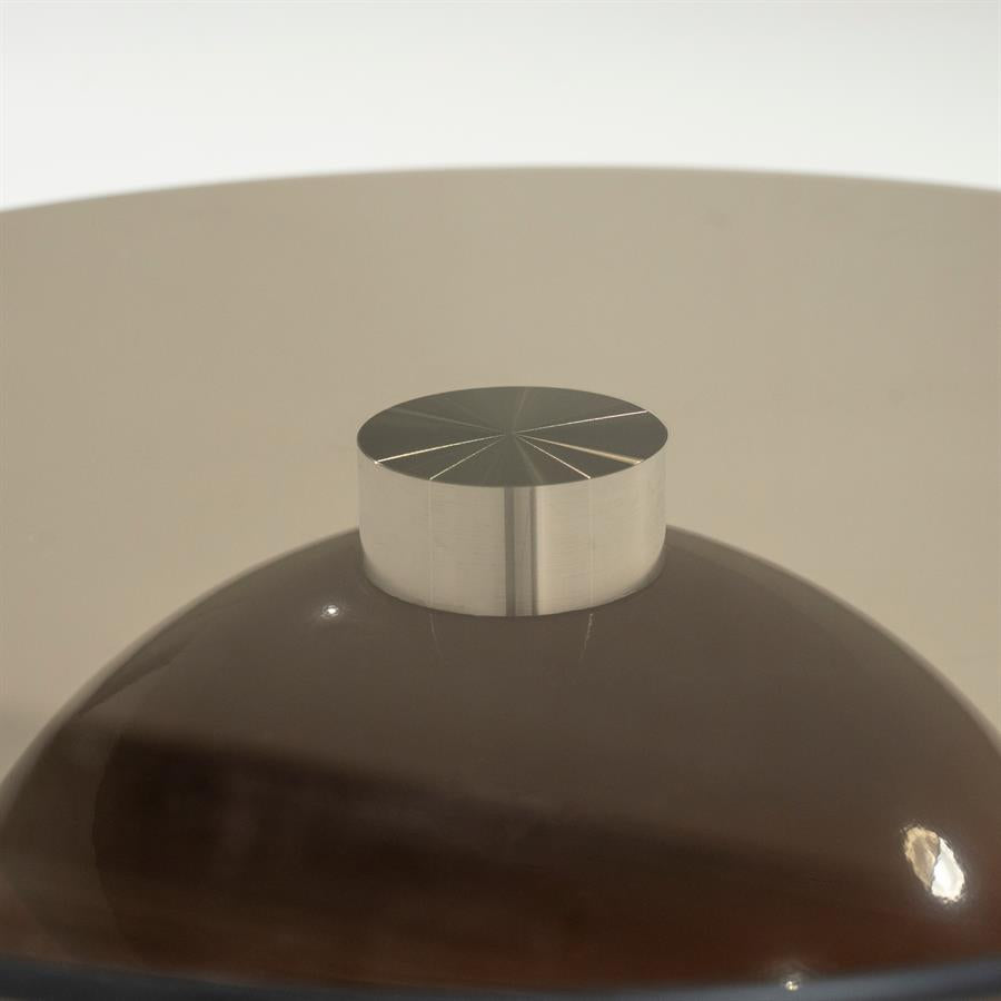 Salontafel Irona bruin ijzer klein, detail van het materiaal