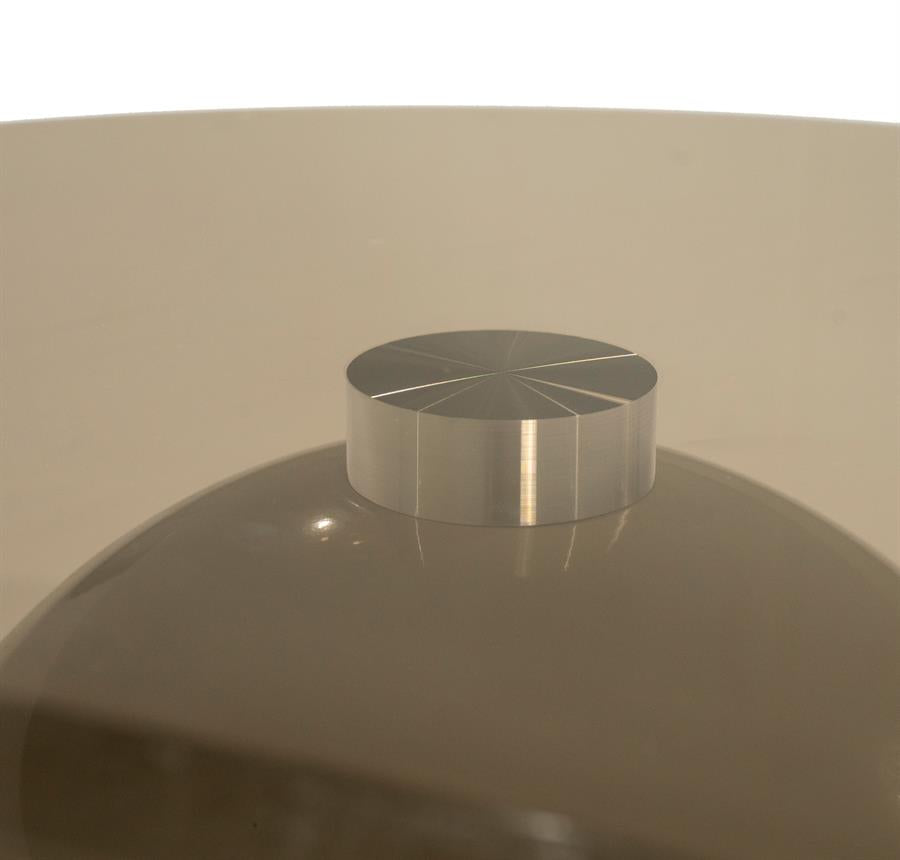 Salontafel Irona beige ijzer groot, detail van het materiaal