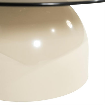 Salontafel Irona beige ijzer groot, detail van het materiaal